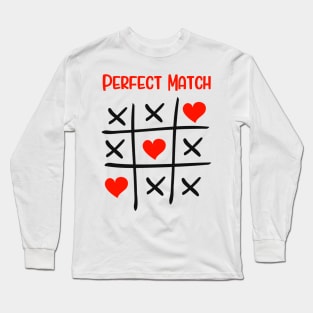 The Perfect Match Relationship Marriage Couple Long Sleeve T-Shirt